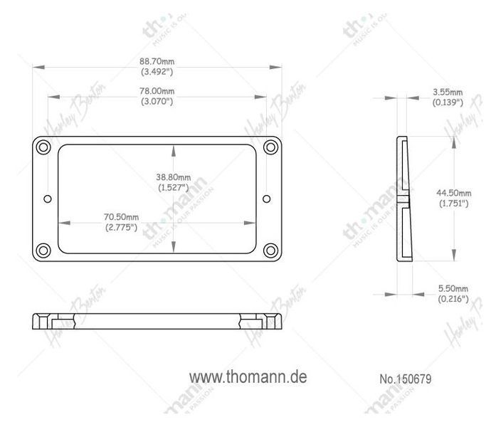 Harley Benton Hu Frame Flat Top Cream Neck 150679 фото