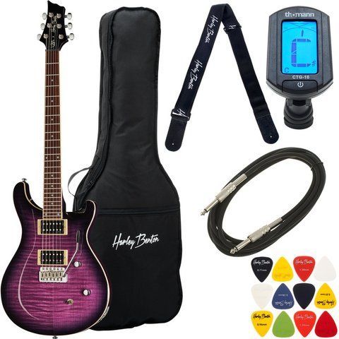 Електрогітара Harley Benton CST-24T Purple Burst Bundle (комплект) 578456 фото