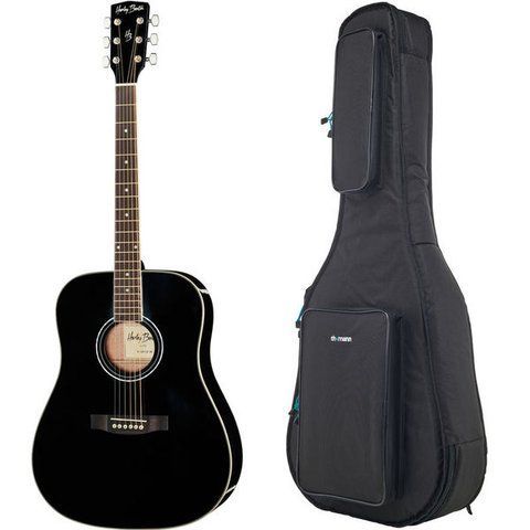 Акустична гітара Harley Benton D-120LH BK w/Bag (комплект) 414613 фото