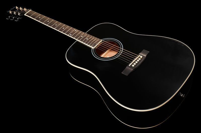 Акустическая гитара Harley Benton D-120LH BK w/Bag (комплект) 414613 фото