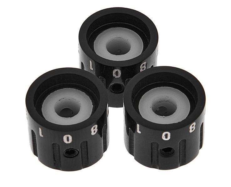Harley Benton Parts Slotted Knob Set Ebony 611067 фото