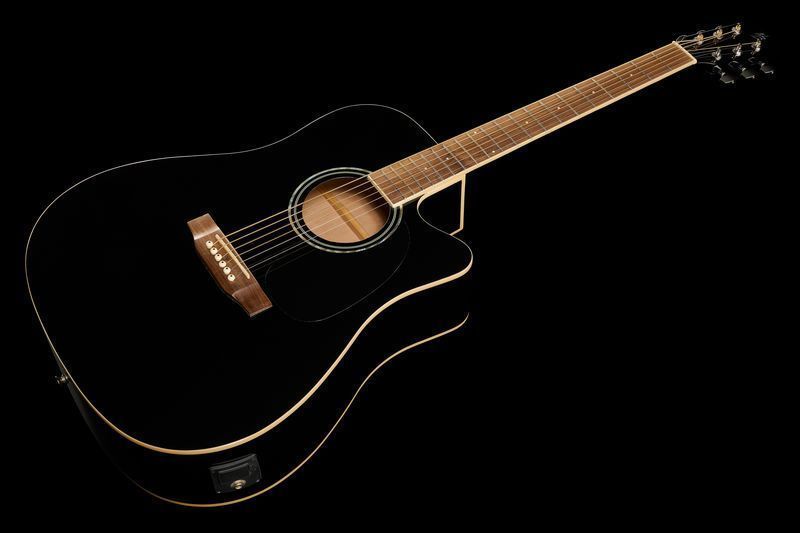 Акустическая гитара Harley Benton CLD-60SCE BK Custom Line 477157 фото
