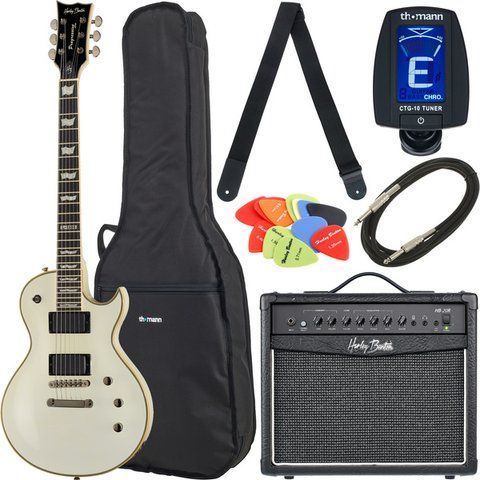 Электрогитара Harley Benton SC-1000 WH Progressive Set 1 (комплект) 454593 фото
