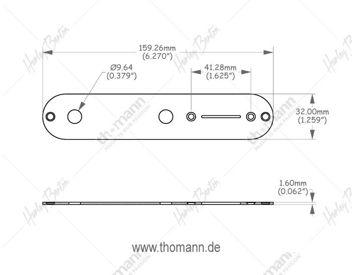 Harley Benton Parts T-Style Control Plate 197020 фото