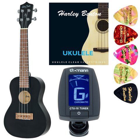 Harley Benton UK-12C Black Bundle 599891 фото