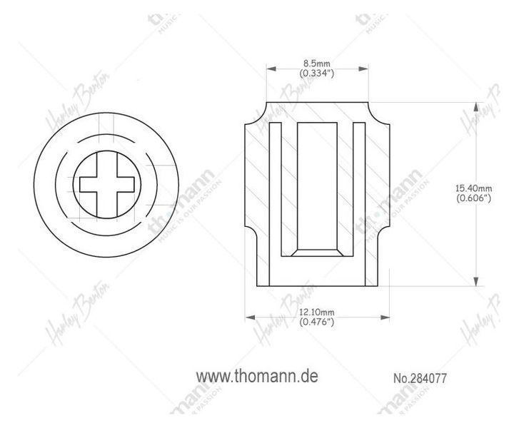 Harley Benton Parts T-Style Switch Knob BK 284077 фото