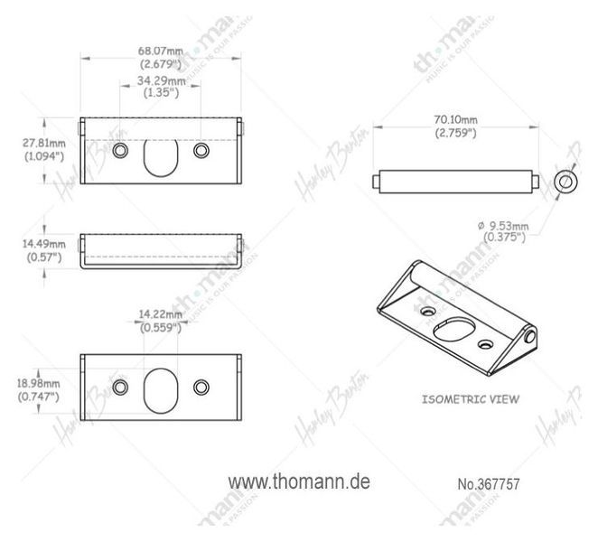 Harley Benton Parts Tremolo Buzz Stop 367757 фото