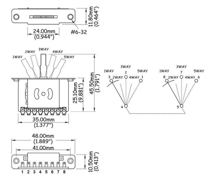 Harley Benton Parts ALPHA 2502N HH 5-Way 512769 фото