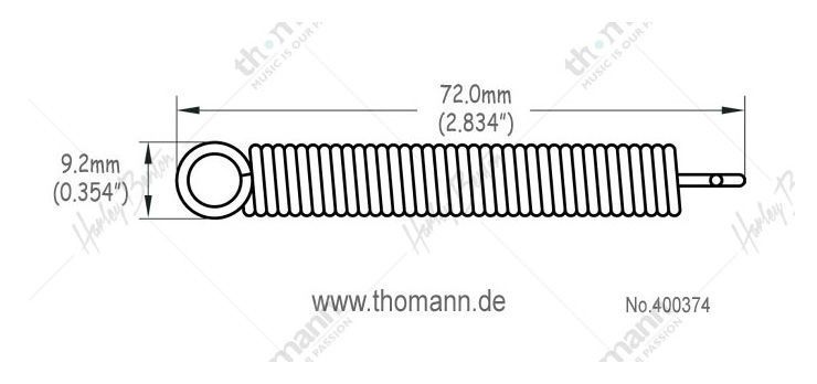 Harley Benton Parts Tremolo Spring Hard 400374 фото