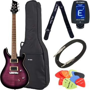 Harley Benton CST-24 Purple Burst Bundle 570632 фото