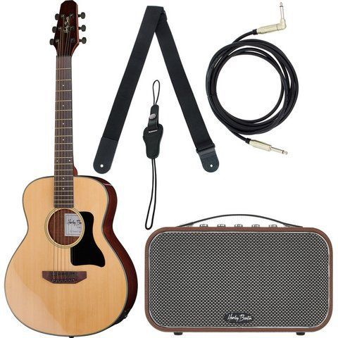 Акустическая гитара Harley Benton GS-Travel-E Spruce Bundle (комплект) 539036 фото