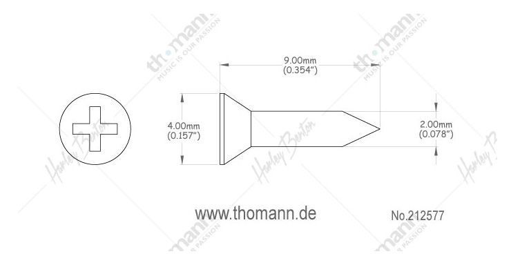 Harley Benton Humbucker Frame Screw Set N BK 212577 фото