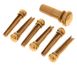 Harley Benton PartsBridgepin Set Brass Plain 267041 фото 1