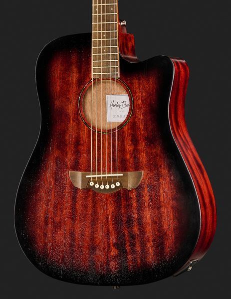 Акустическая гитара Harley Benton Delta Blues DCE VDSB 451675 фото