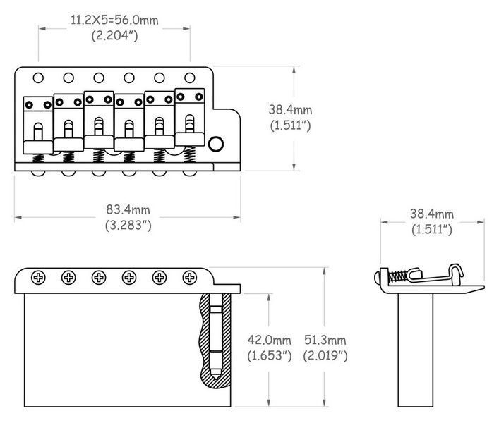 Harley Benton PartsVintage Tremolo GD BS113F 138800 фото