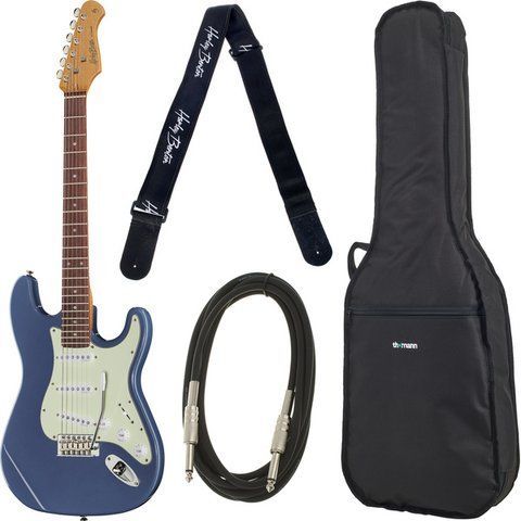 Електрогітара Harley Benton ST-62CC RW LPB Blue Bundle (комплект) 545167 фото