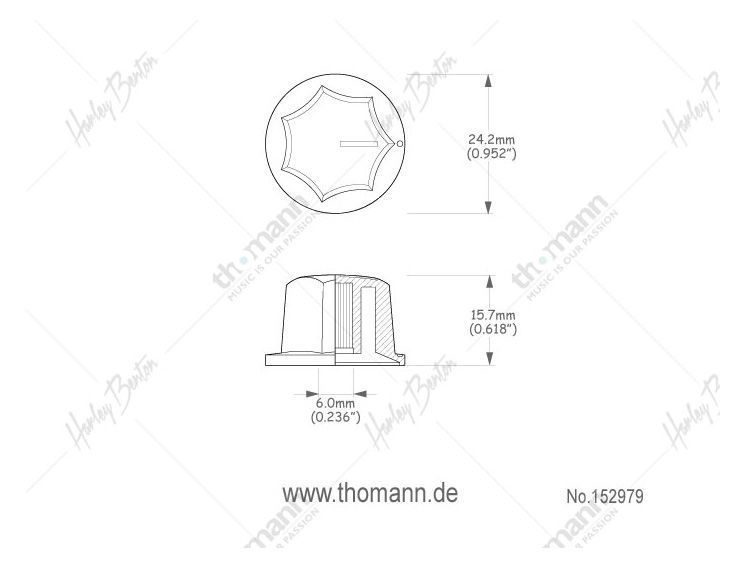 Harley Benton Parts JB Style Knobs 152979 фото