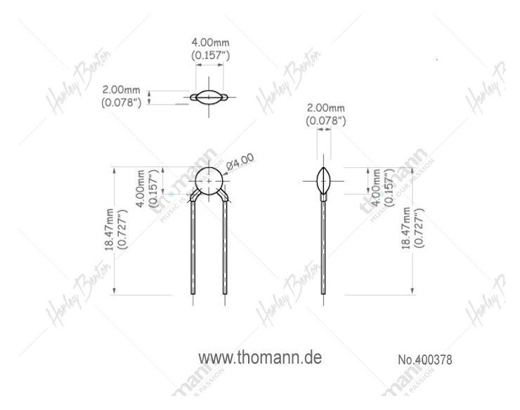 Harley Benton Parts Capacitor 220pF 2 pcs. 400378 фото