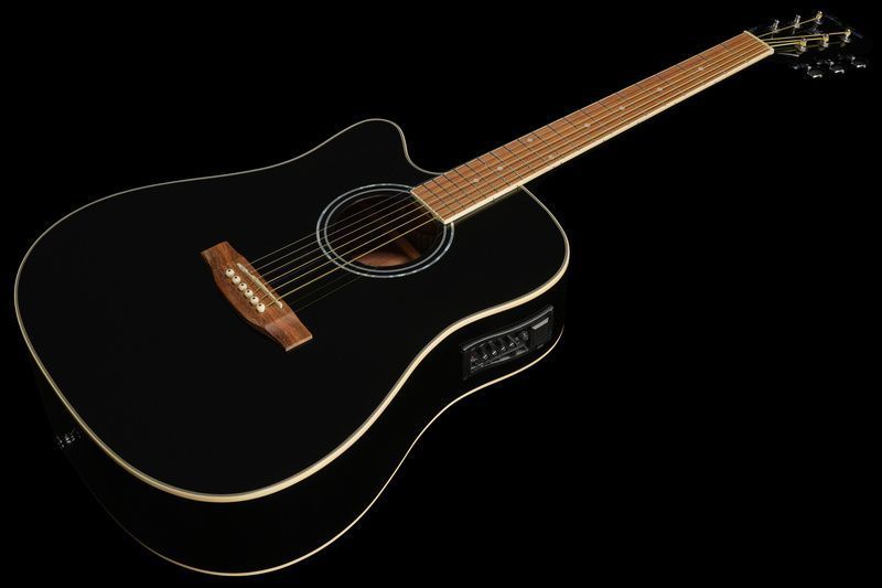 Акустическая гитара Harley Benton D-120CE-LH BK 175659 фото