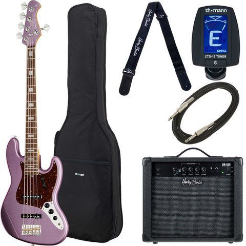 Harley Benton MV-5JB Burgundy Mist Set 596991 фото