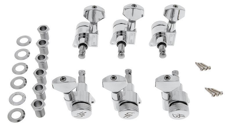 Harley Benton Parts JN07CR SPLK L6 Tuner Set 573576 фото
