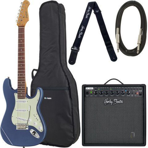 Harley Benton ST-62CC RW L. Pl. Blue Bundle 545168 фото