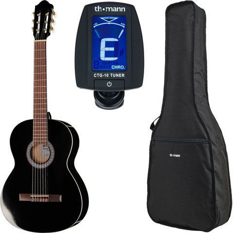 Класична акустична гітара Thomann Classic 4/4 Guitar Blac Bundle (комплект) 344170 фото