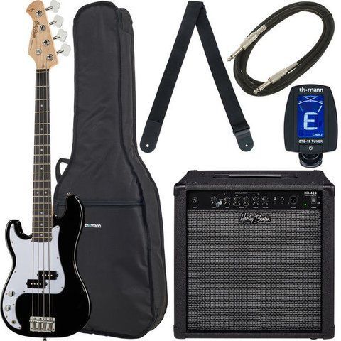 Harley Benton PB-Shorty LH BK Std. Set 2 324255 фото